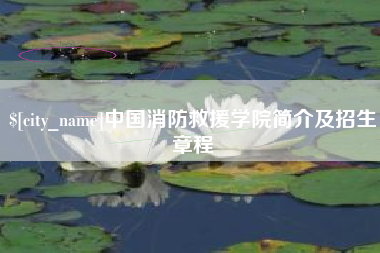 长沙中国消防救援学院简介及招生章程