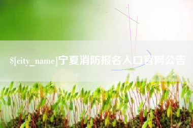 长沙宁夏消防报名入口官网公告