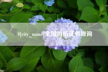 长沙全国消防证书查询