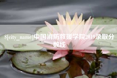 长沙中国消防救援学院2019录取分数线