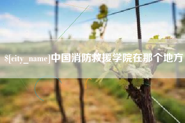 长沙中国消防救援学院在那个地方