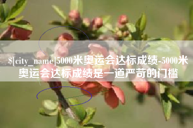 长沙5000米奥运会达标成绩-5000米奥运会达标成绩是一道严苛的门槛