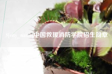 长沙中国救援消防学院招生简章