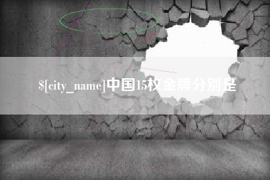 长沙中国15枚金牌分别是