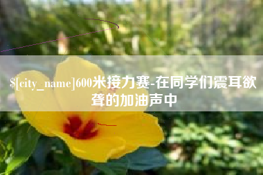长沙600米接力赛-在同学们震耳欲聋的加油声中