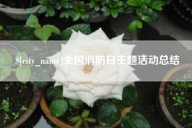 长沙全国消防日主题活动总结