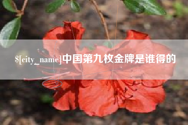 长沙中国第九枚金牌是谁得的