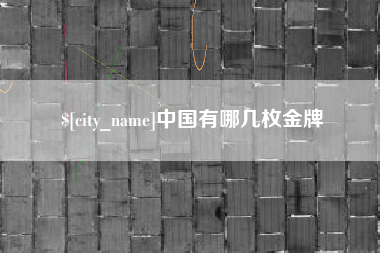 长沙中国有哪几枚金牌