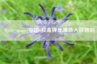 长沙中国6枚金牌是哪些人获得的