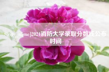 长沙2024消防大学录取分数线公布时间