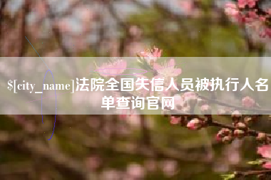 长沙法院全国失信人员被执行人名单查询官网