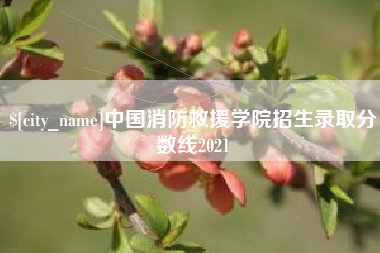 长沙中国消防救援学院招生录取分数线2021