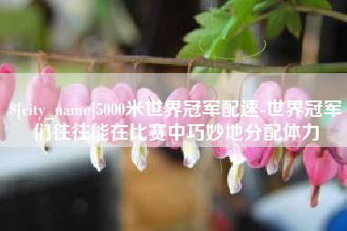 长沙5000米世界冠军配速-世界冠军们往往能在比赛中巧妙地分配体力
