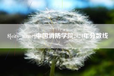 长沙中国消防学院2024年分数线