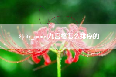 长沙九宫格怎么排序的