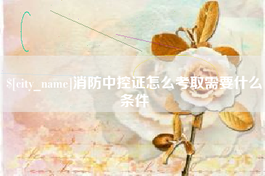 长沙消防中控证怎么考取需要什么条件