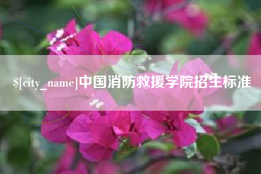 长沙中国消防救援学院招生标准