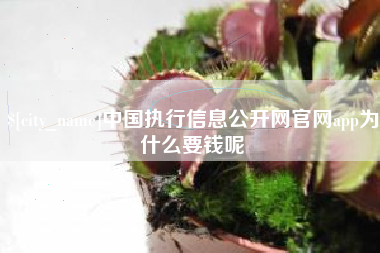 长沙中国执行信息公开网官网app为什么要钱呢
