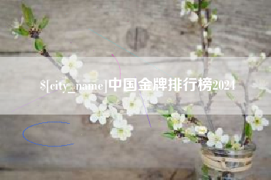长沙中国金牌排行榜2024